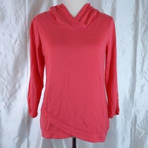 Dressbarn DB Sunday US XS Extra Small Pink Women's Hoodie Hooded Sweatshirt